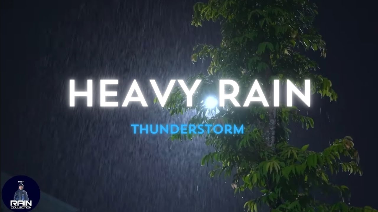 Heavy Rain & Thunderstorm Sounds  Black Screen for Deep Focus, Study, and Calm Mental Clarity