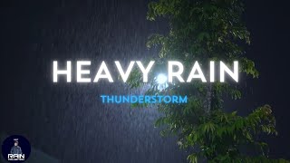 Heavy Rain & Thunderstorm Sounds  Black Screen for Deep Focus, Study, and Calm Mental Clarity