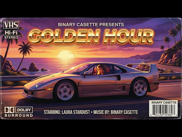 Binary Casette - Golden Hour (Official Audio) | 80s Driving Synthwave |