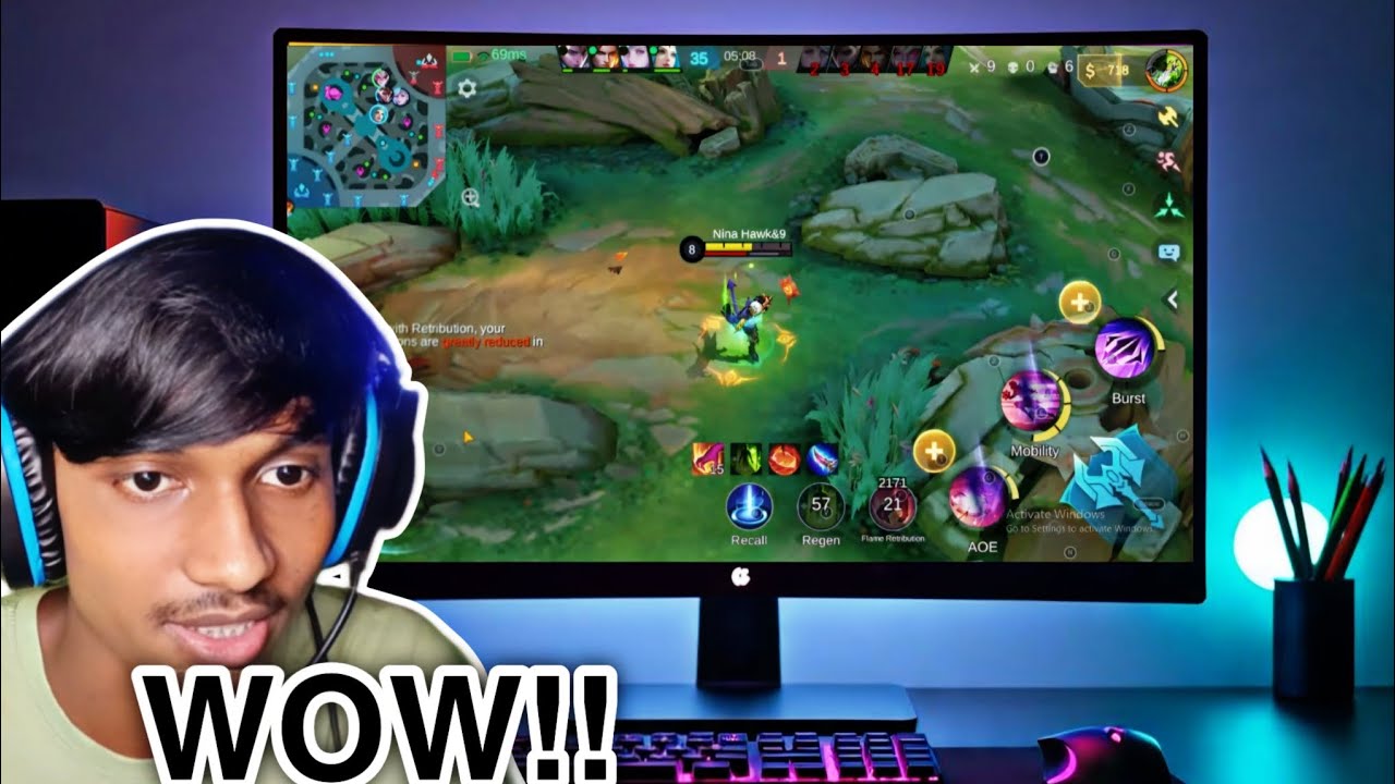First Time Playing Moba 5v5 On PC 🔥😱 | Insane Fighting On PC!!🔥