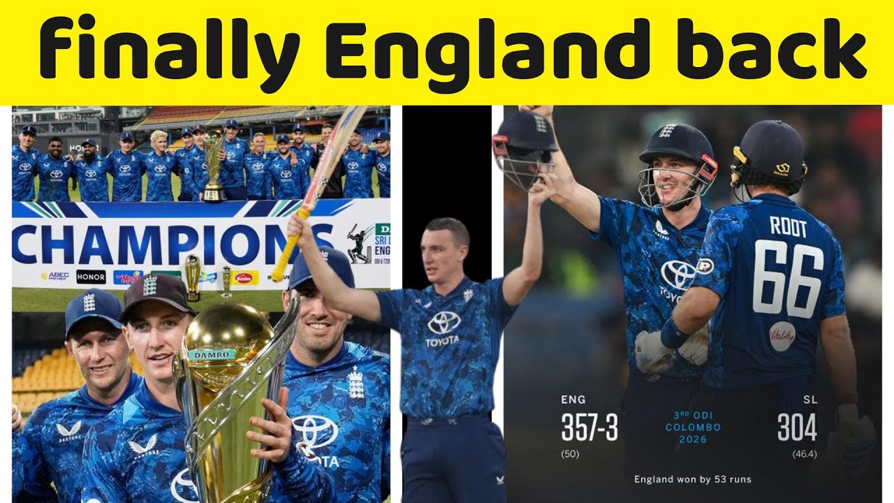 England win the series with 2-1 against Sri Lanka in Sri Lanka || Harry Brook || Joe Root ||