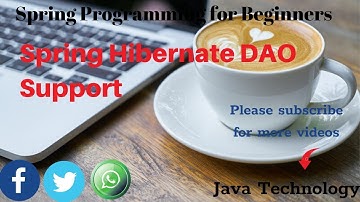 Spring Hibernate Dao Support