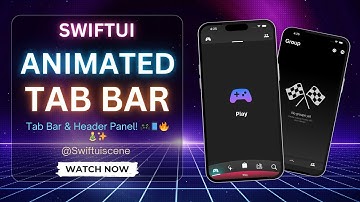 🚀 Ultimate SwiftUI Animated Tab Bar & Header Panel! 🎮📱🔥