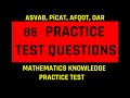 Math Practice Test for ASVAB, PiCAT & More 📚
