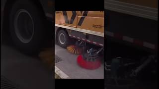 Roads Cleanup, Manual Labor vs. Modern Street Sweeper #fyr #humanbrain #work #making #machines