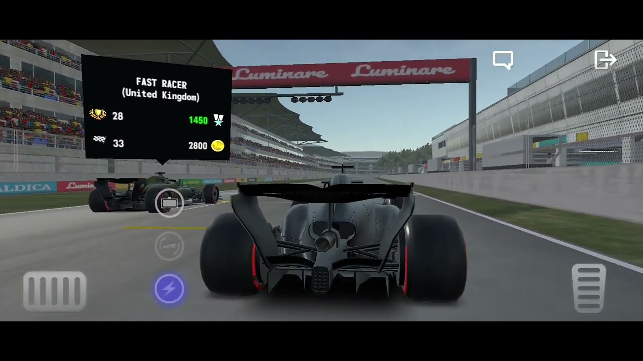 Correndo de fórmula 1 e tomei uma taca