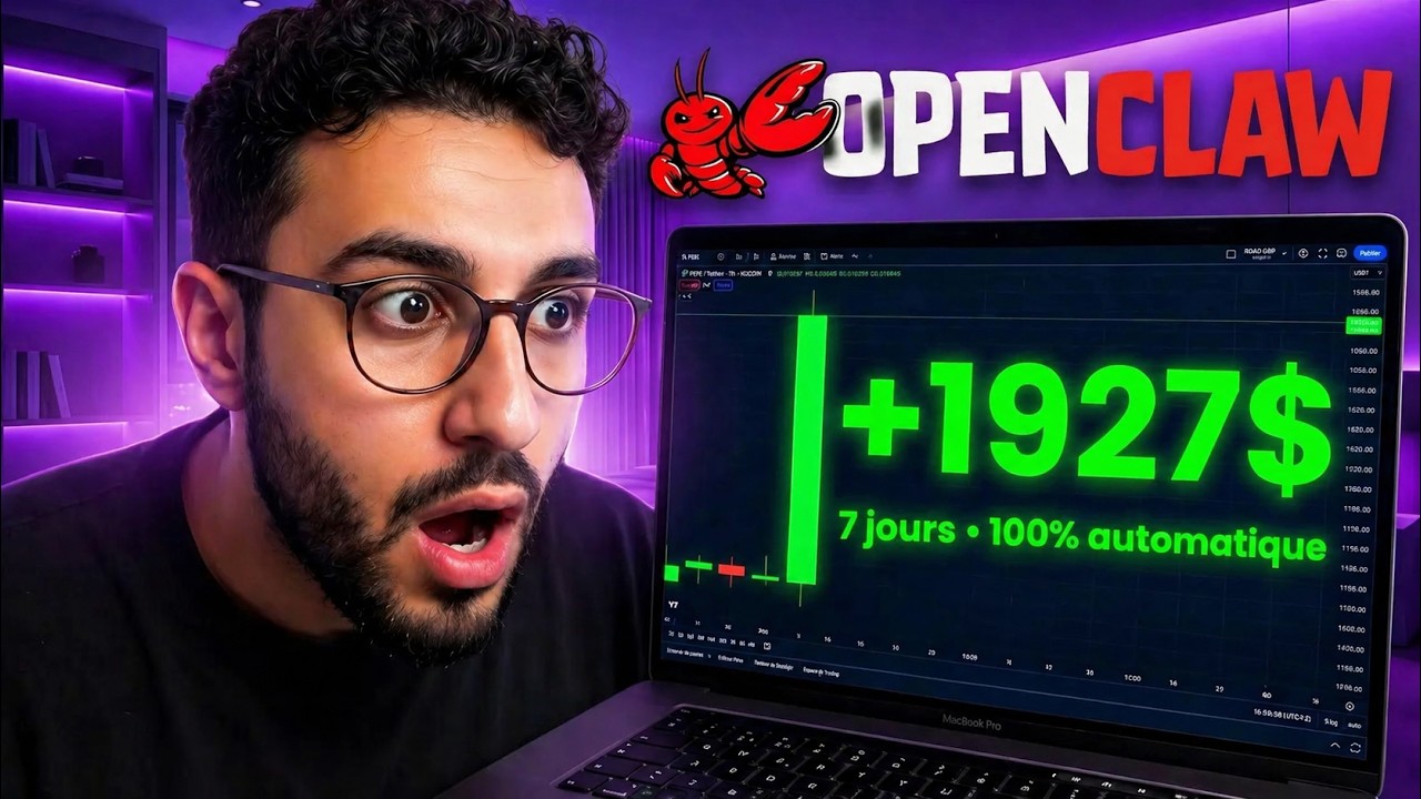 OpenClaw trade à ma place pendant 7 jours  (+1200$) 🤯