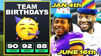 NFL Birthdays Decide My Team