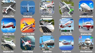 Airplane Flight Pilot,Turboprop Flight Simulator,City Airplane Pilot,Airplane Fly 3D,Flight Sim 3D screenshot 1