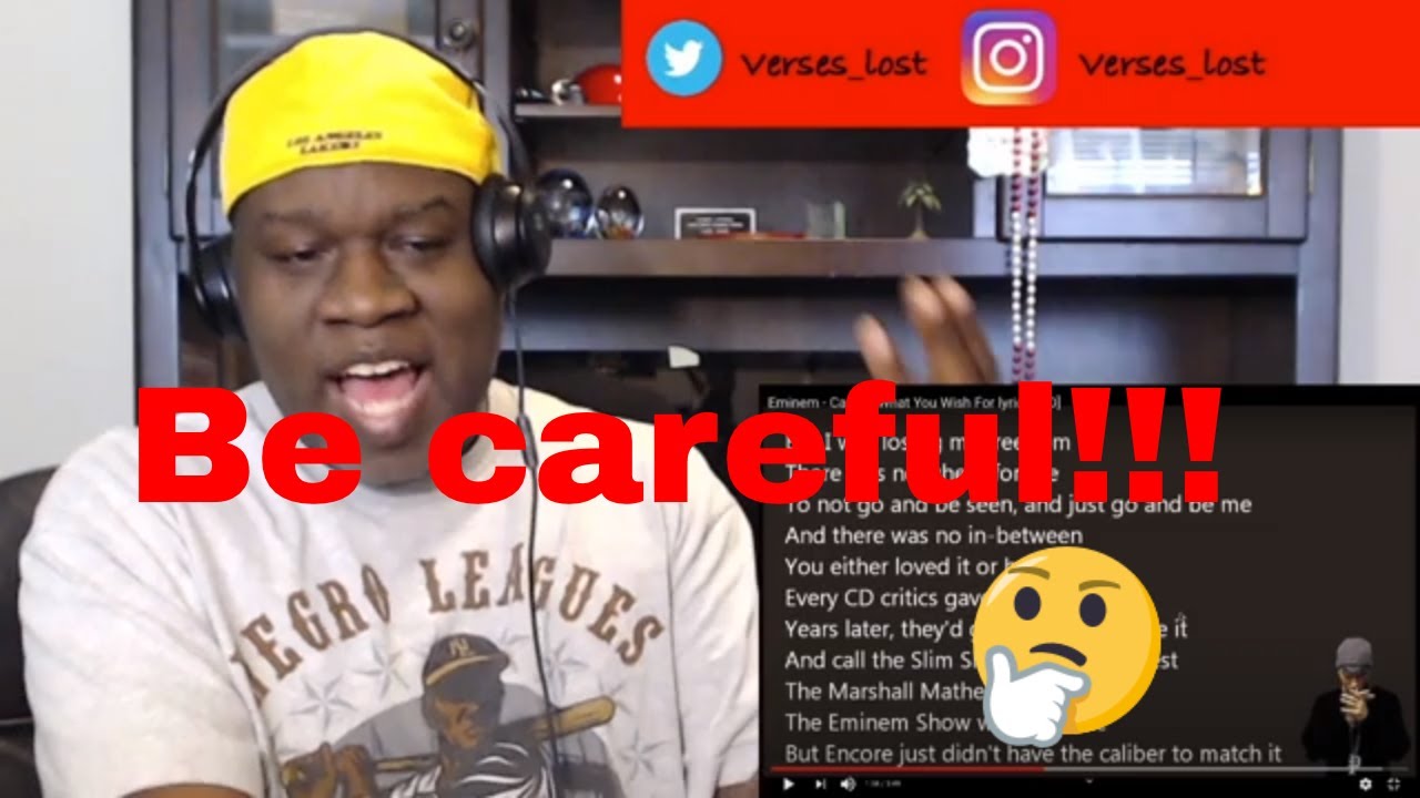 Eminem - Careful What You Wish For (Reaction)
