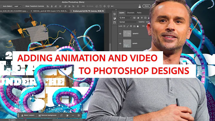 Animating and adding video to Photoshop Files using Adobe Express