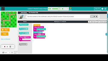 Nested Loops in Maze- Level 8 1st Hint