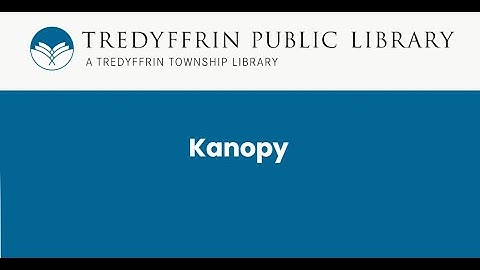 Using Kanopy