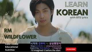 RM of BTS(방탄소년단) Wild Flower (들꽃놀이) with Youjeen MV [ENG SUB] Color Coded Lyrics (가사)  Han/Rom/Eng