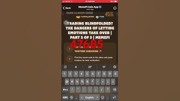 TRADING BLINDFOLDED? THE DANGERS OF LETTING EMOTIONS TAKE OVER | PART 2 OF 5 | MEMEFI | memefi cod