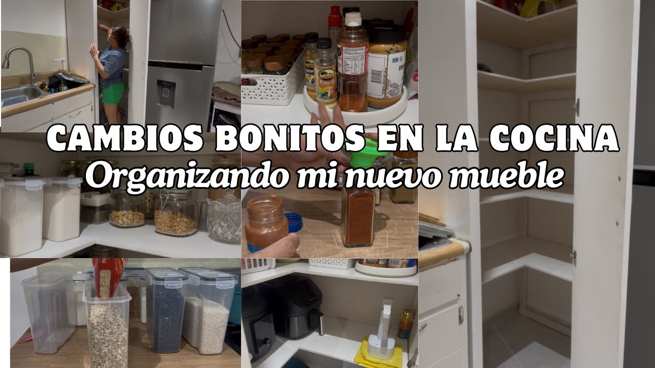 Cambios bonitos en la cocina|| Organizando mi nuevo mueble || limpieza y orden