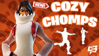 *NEW* Leaked Cozy Chomps Fortnite Skin Showcase with All Leaked Dances (Introducing, The Renegade)