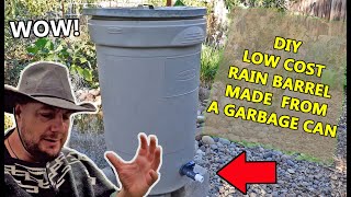 How To Make A Rain Barrel Out Of A Garbage Can