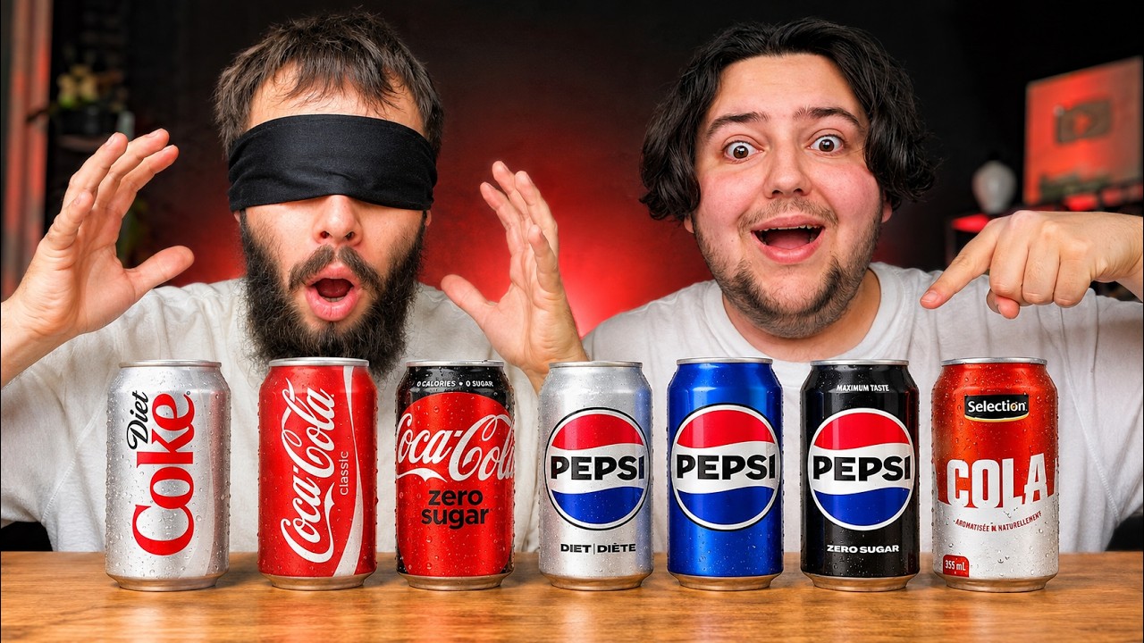 PEPSI ou COCA-COLA ? On devine à L’AVEUGLE ! 🥤