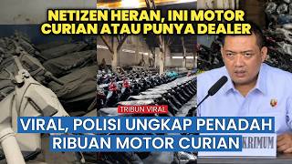 Gudang Penampungan Motor Curian Digerebek, Penampakan Ribuan Unit yang Disita Bikin Netizen Heran