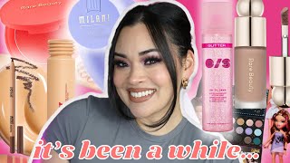 I'M BACK....again. 😝 Trying new makeup - Rare Beauty, One Size, Makeup Forever & More! screenshot 5