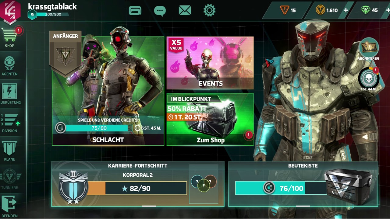 Modern combat versus Deutsch/German