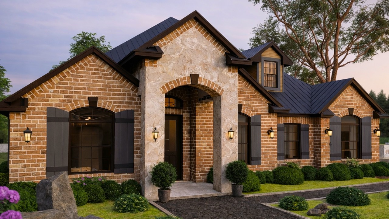 15x17 m 3 Bedroom Cottage House Design | Spacious & Elegant Family Home