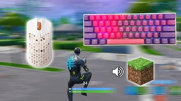 Chill Keyboard + Mouse Sounds With Relaxing Minecraft Music | Fortnite
