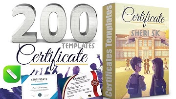 200 Certificates CDR Templates Download |Sheri Sk|