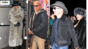 Jeff Bezos, Kevin Costner, JLo, Lauren Sanchez, Party Among Celebrities At an Aspen Cowboy hat Shop.