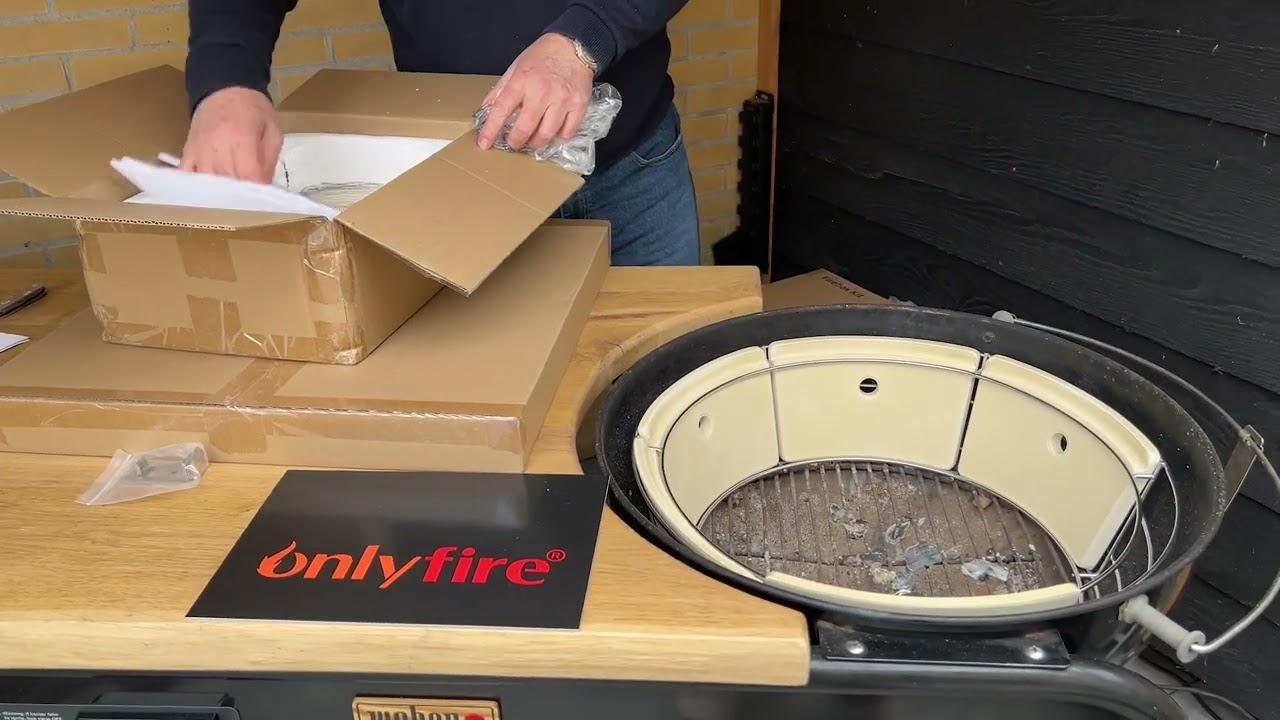 Charcoal Firebox Set,Onlyfire Charcoal Ash Basket