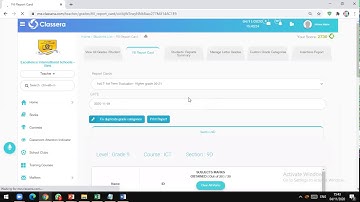 Insert grades in to "Classera" by teachers English Version