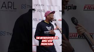 Tim Witherspoon Jr predictions for his fight on April 12th 🥊👀 Net Worth