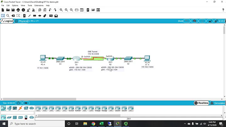 Configuring a GRE Tunnel
