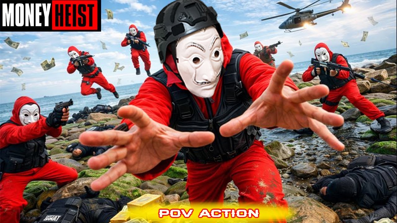 PARKOUR VS MONEY HEIST! 2 | BAD GUYS: NO ESCAPE, Grabbed at the Shore (BELLA CIAO) Epic POV