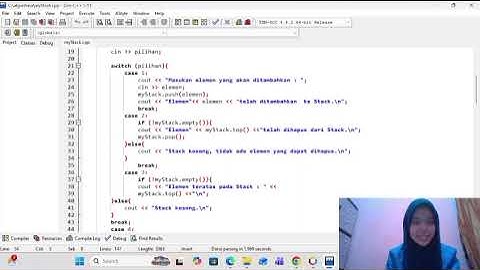 TUGAS ALGORITMA DAN STRUKTUR DATA (STACK & QUEUE) ANNIATUN NISSA_241091700678