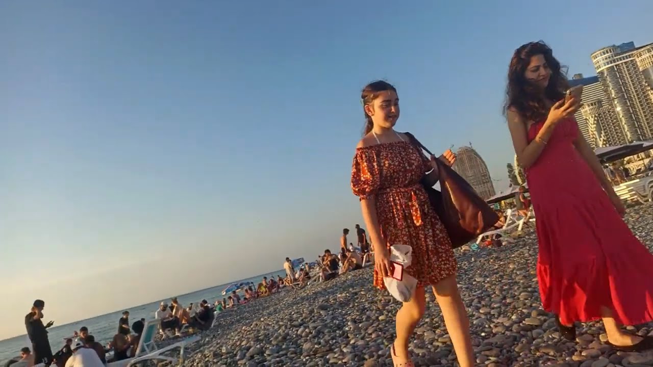Busy days at Batumi Beach Georgia 2025