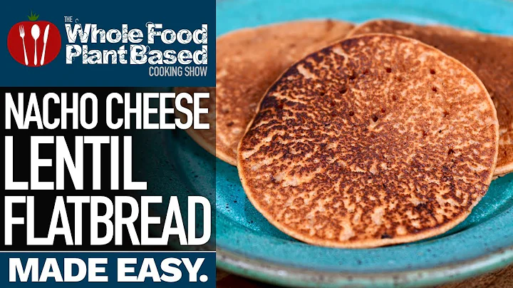 VEGAN NACHO CHEESE LENTIL FLATBREAD ❤️ Gluten-Free, Oil Free, Super Simple to Make!