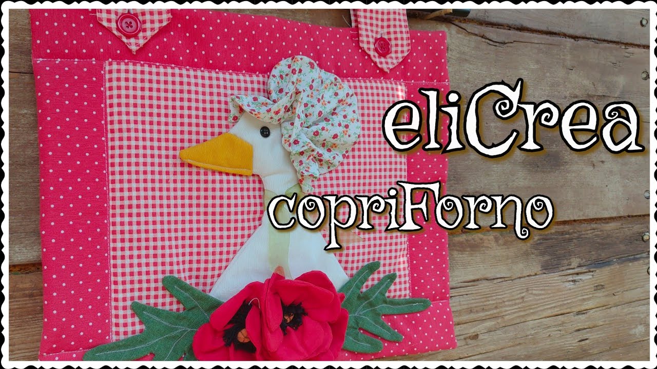 copriForno papaveri e papere progetto #elicrea
