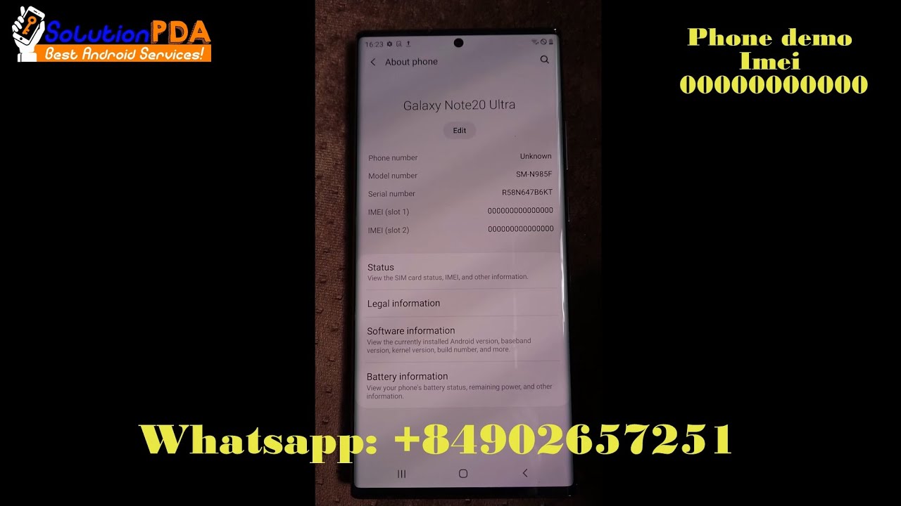 Repair IMEI Samsung Galaxy Note 20 Ultra N985F N980F