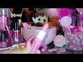 My Pink Makeup Beauty Items Part 2 (Lipglosses,Makeup Brushes,Fluffy Pom Pom pens)😉🌸🌺🌺🌸🍭🌟