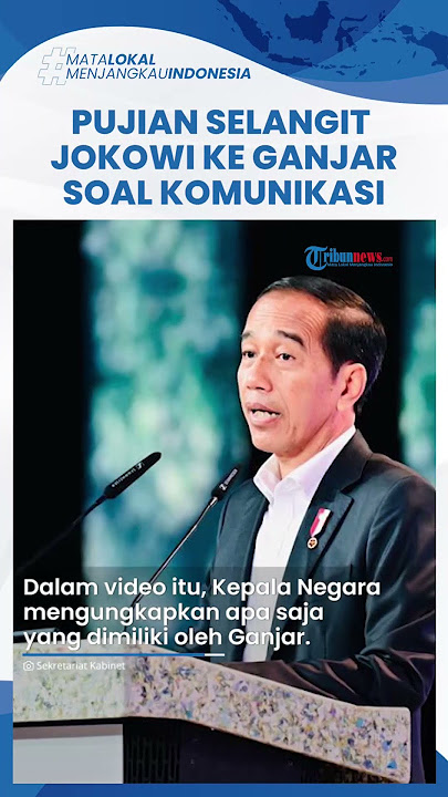 Jokowi Acungi Jempol Gaya Komunikasi Ganjar dengan Rakyat: Tidak Kaya Saya, Kadang Kurang Luwes