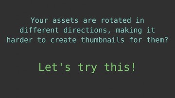 Create Thumbnails for your assets. Fast and easy Unity3D