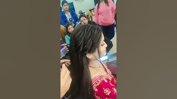 Trending bridal hairstyle, bun, easy style #viral #youtube #shortsvideo #easy #twist