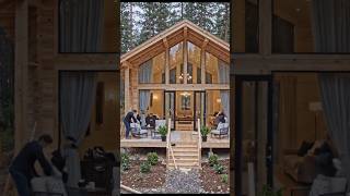 Would you stay here for a weekend? #CabinLife #TinyHouse #ModernCabin #Architecture #Construction