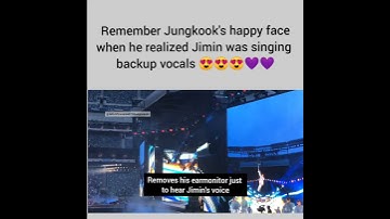 When Jimin Sings the backup vocals for Jungkook