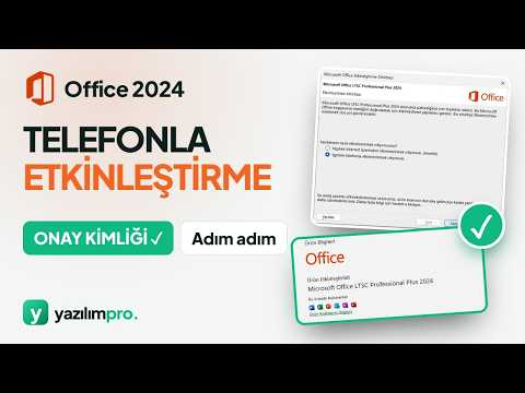 Office 2024 Telefonla Etkinleştirme – Onay Kimliği ile Adım Adım
