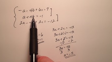 Solving a Linear System in Three Variables with Elimination (Example)