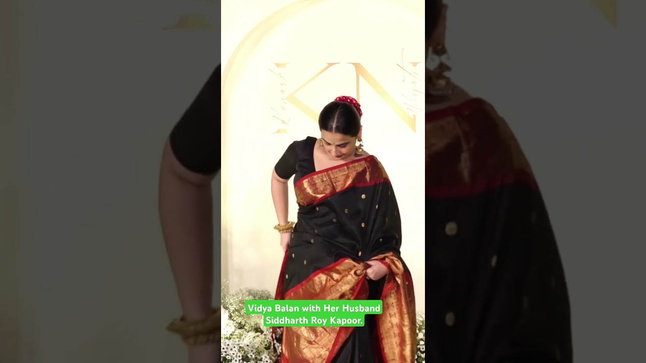 Vidya Balan with Her Husband Siddharth Roy Kapoor. 