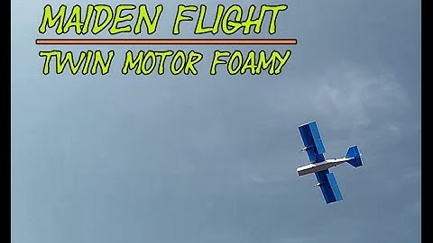 Twin motor scratch build in the air
